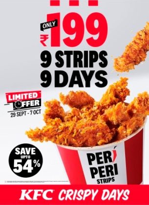 Kfc S Crispy Days Offer Enjoy Peri Peri Strips For Days At Rs