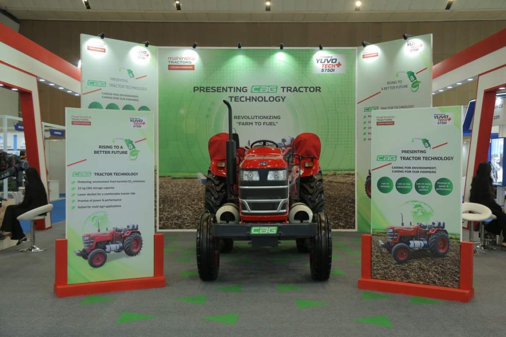 Mahindra Showcases CBG-powered Tractor