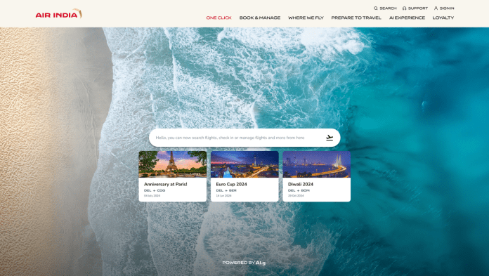 Air India Unveils AI-Driven Booking System