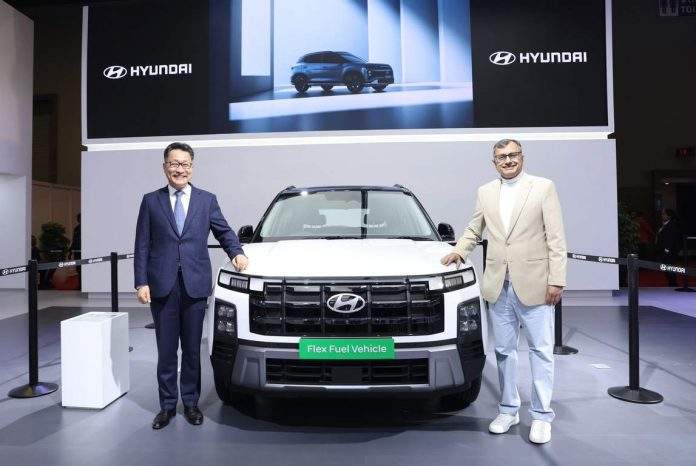 Hyundai CRETA Flex Fuel at Bharat Mobility Global Expo 2025