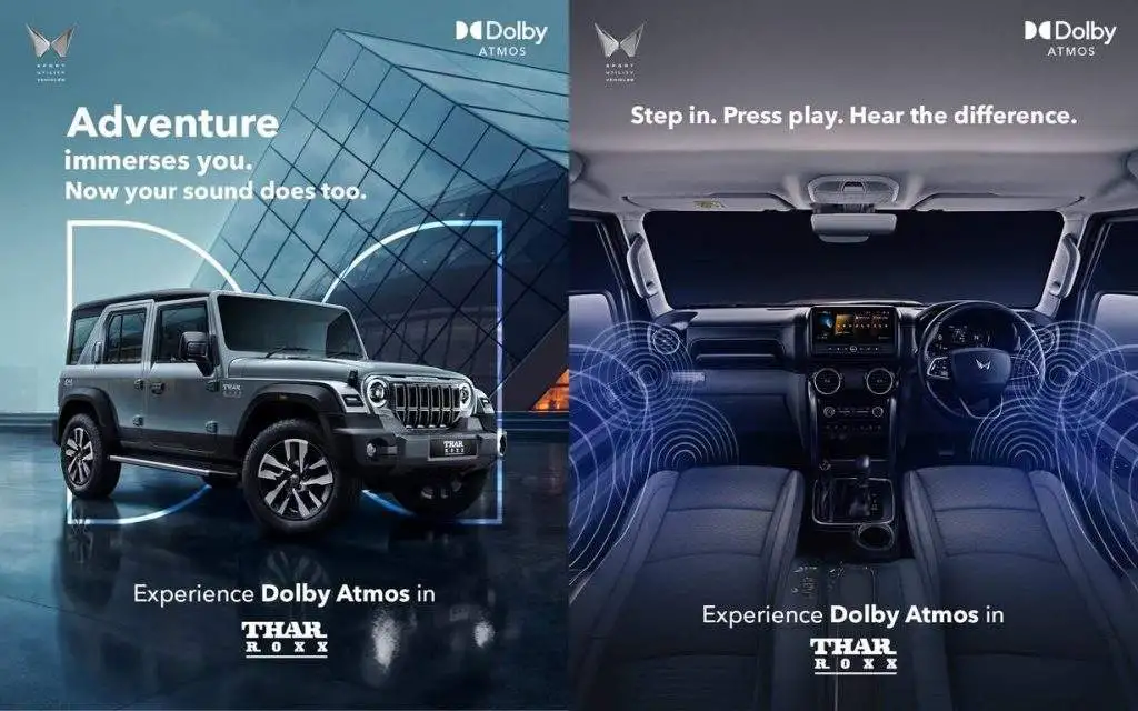 Mahindra Thar ROXX and Dolby Atmos