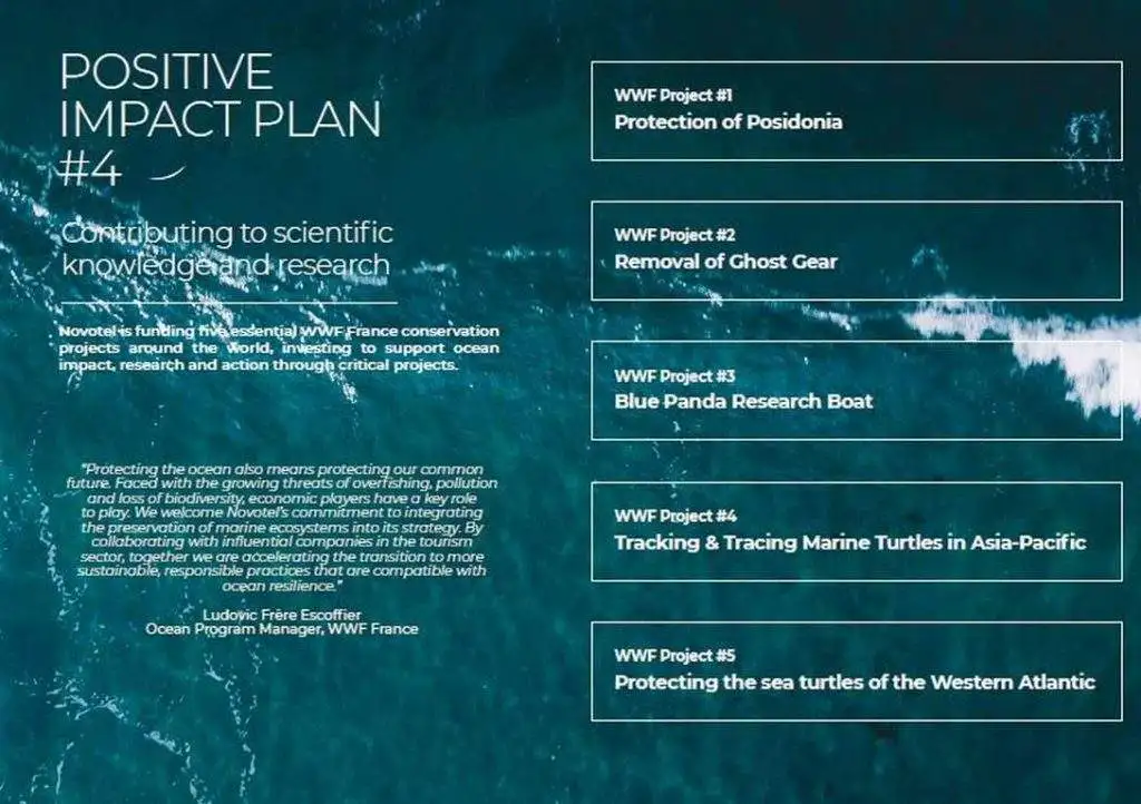 Novotel partnership with WWF