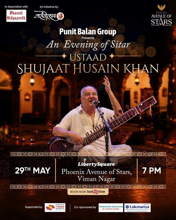Sitar Maestro Ustaad Shujaat Husain Khan Live at Phoenix Avenue of Stars Ustaad Shujaat Husain Khan Live at Phoenix Avenue of Stars, Pune